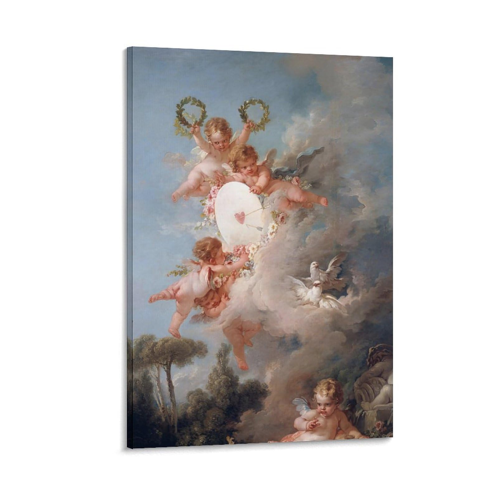 Amazon.co.jp: Francois Boucher 天使の詳細 愛の対象 絵画 フランソワ
